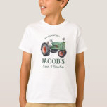 Hur vi rullar Tractor Boys Birthday T-Shirt<br><div class="desc">Roligt pojkar tog upp traktorns födelsedag Underbart för vilken säsong som helst. Låt oss bygga en roligt till din lilla kille på hans födelsedag! Konstruktion av grönt och gult vattenfärgsservergrupptraktor. Anpassningsbar,  personlig,  redigerbart i alla åldrar,  ändra bara texten</div>