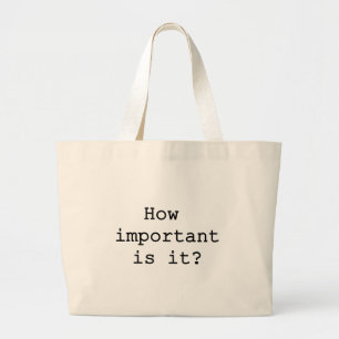 Hur viktigt är det med Slogan Quote Typografi Jumbo Tygkasse