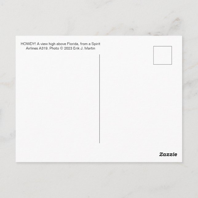 HUR? Vykort över Florida (Baksida)