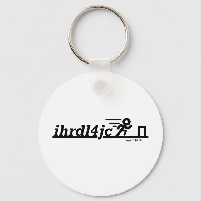 Hurdle for Jesus Nyckelring (Framsida)