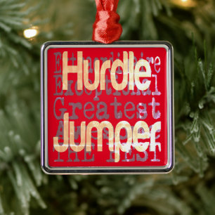 Hurdle Jumper Extraordinaire Julgransprydnad Metall
