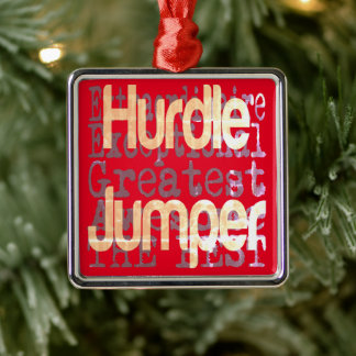 Hurdle Jumper Extraordinaire Julgransprydnad Metall