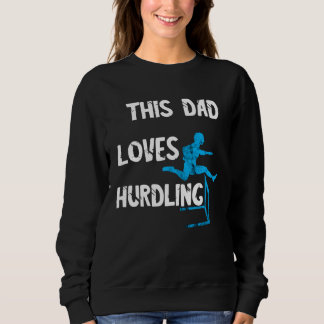 Hurdlelauf Vater Light Tathlet Hurdles Hurdle Runn T Shirt