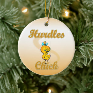 Hurdles Chick Julgransprydnad Keramik
