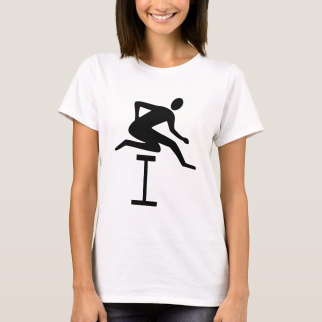 Hurdling - Black T-shirt (Framsida)