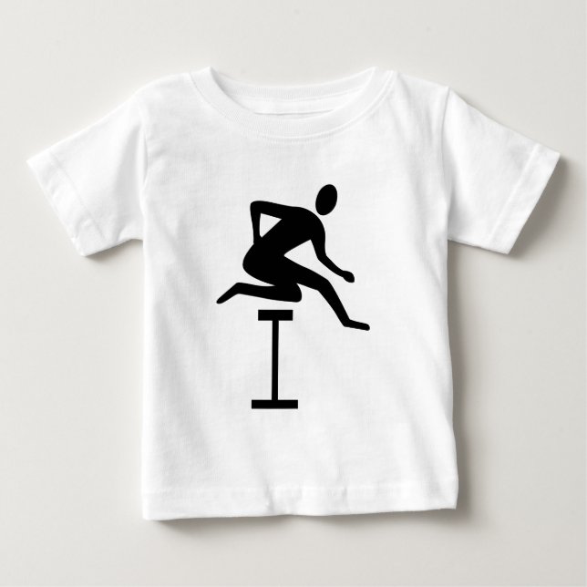Hurdling - Black T Shirt (Framsida)