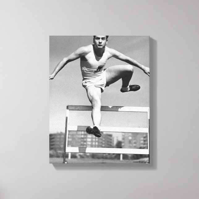 Hurdling Canvastryck (Framsida)
