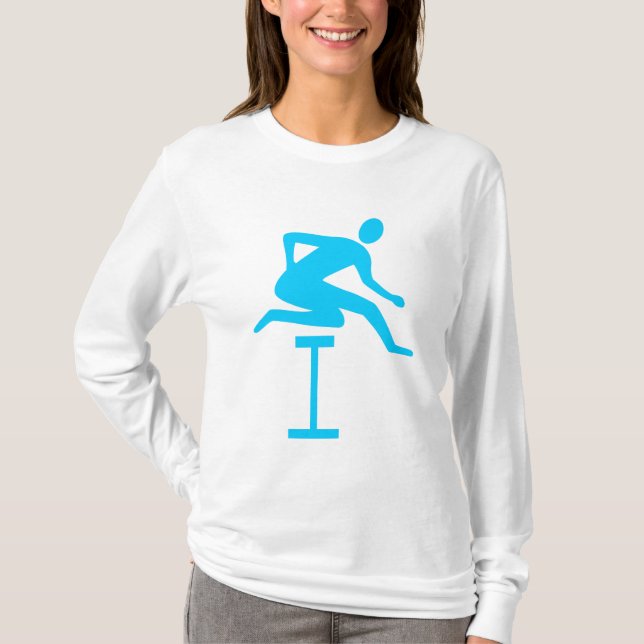 Hurdling - Himlar Blue T-shirt (Framsida)