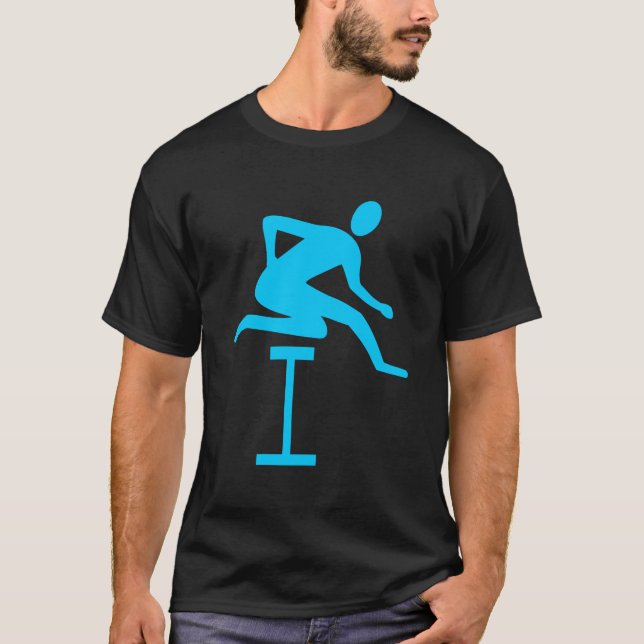 Hurdling - Himlar Blue Tee (Framsida)