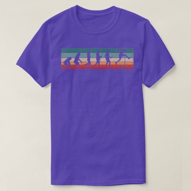 Hurdling Hurdle Springer Track och Fält Evolution T Shirt (Design framsida)