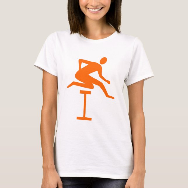 Hurdling - Orange Tee Shirt (Framsida)