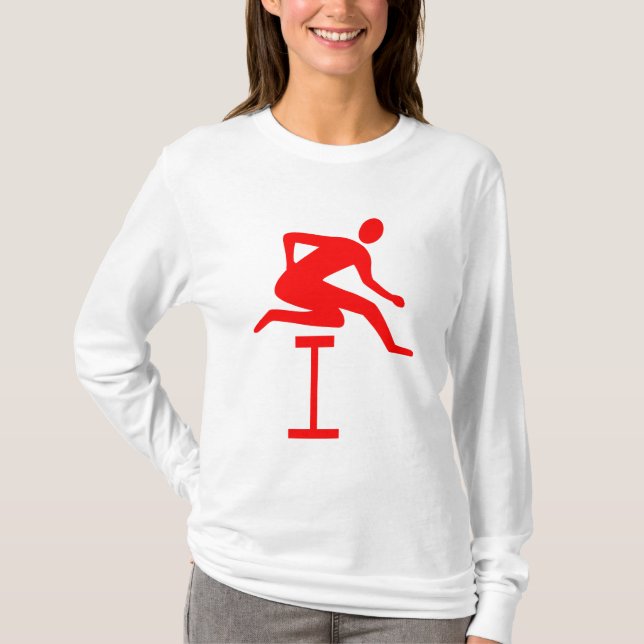 Hurdling - Red T-shirt (Framsida)