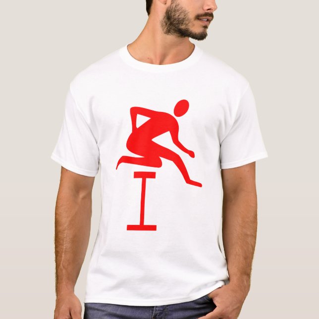 Hurdling - Red T-shirt (Framsida)
