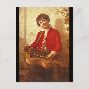 Hurdy-Gurdy Boy_Groups och Figurer Vykort