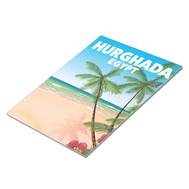 Hurghada Egypten resaffisch Anteckningsblock (Vinklad)