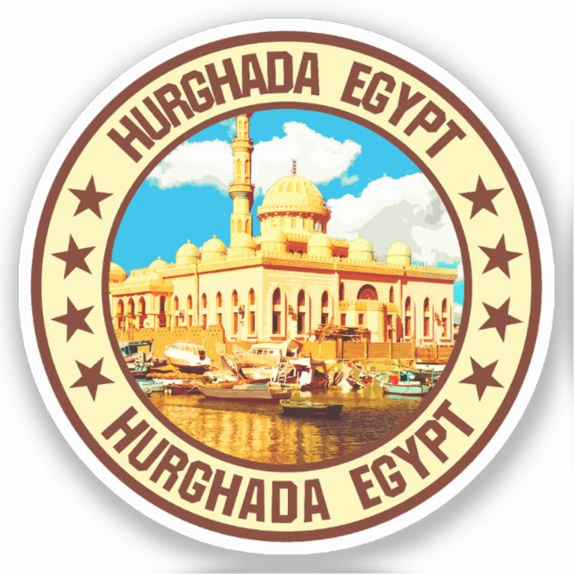 Hurghada Klistermärken (Framsida)