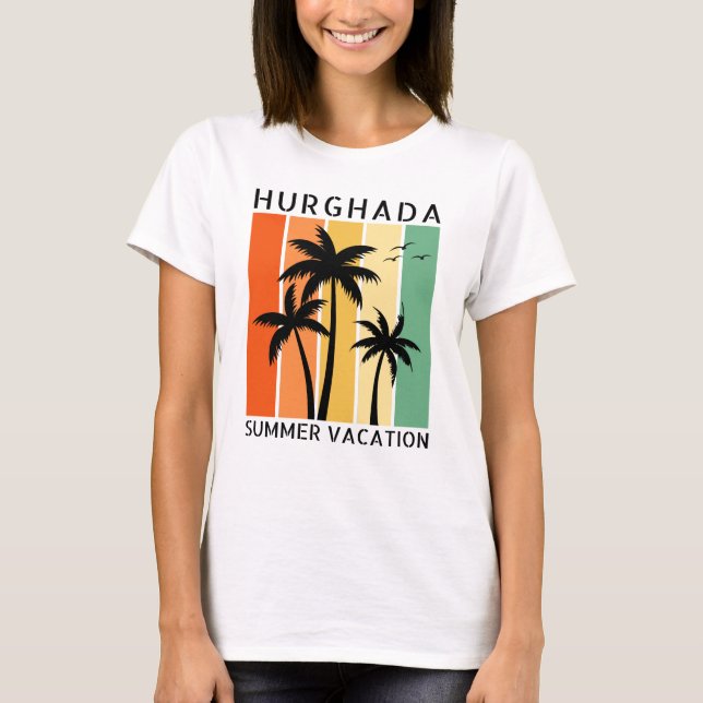 Hurghada Summer Vacation T-Shirt (Framsida)