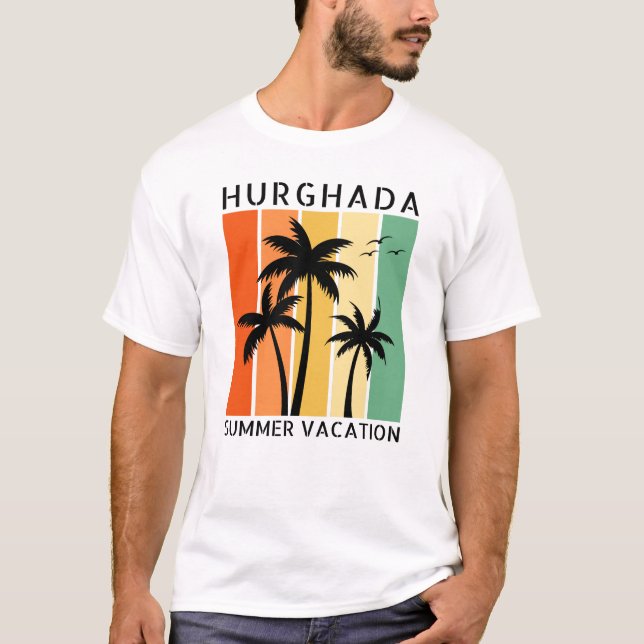 Hurghada Summer Vacation T-Shirt (Framsida)