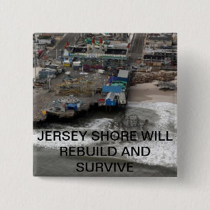 Huricane som är sandig och bygger om den Jersey Knapp