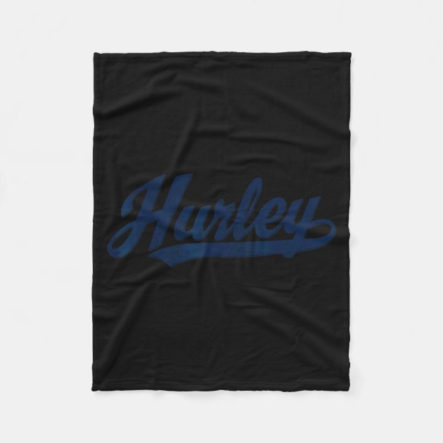 Hurley, Ky Vintage Solnedgång Retro  Fleecefilt (Framsidan)