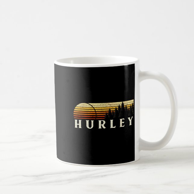 Hurley, Ky Vintage Sunset Retro  Kaffemugg (Höger)