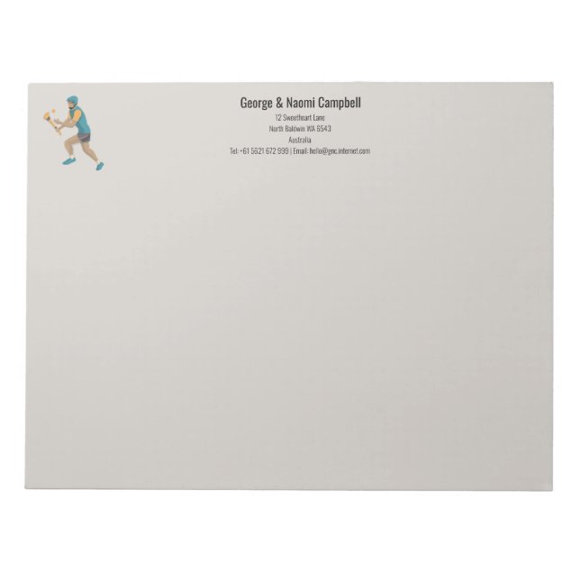 Hurling Anteckningsblock (Framsida)