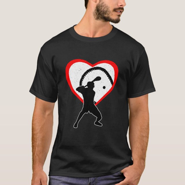 Hurling Heart Sport Love Anti Valentines Day T Shirt (Framsida)