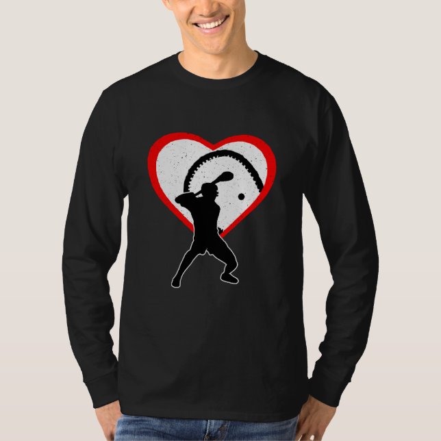 Hurling Heart Sport Love Anti Valentines Day T Shirt (Framsida)