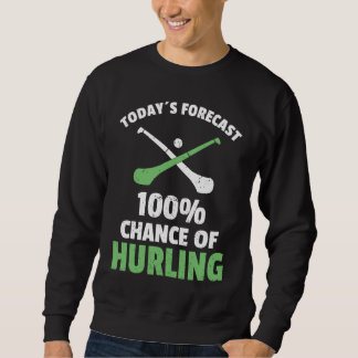 Hurling Saying Hurling Sticks Lång Ärmad Tröja
