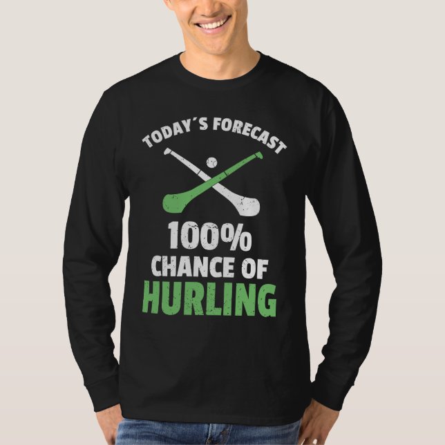 Hurling Saying Hurling Sticks T Shirt (Framsida)