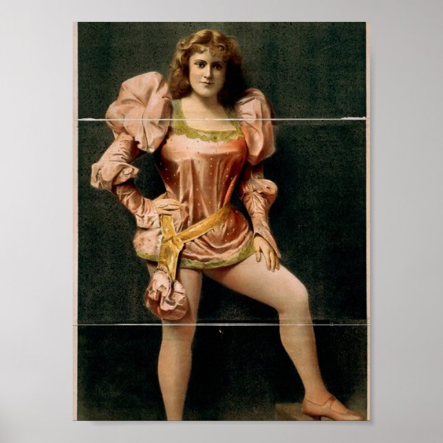 Hurly Burly, 'Sylvia Thorne' Retro Theater Poster (Framsidan)