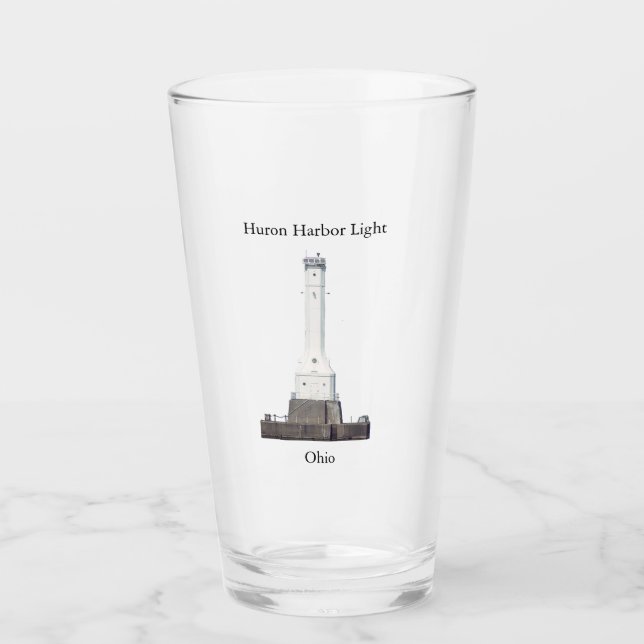 Huron Harbor Light glass Glaskopp (Framsida)