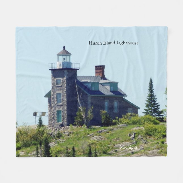 Huron Island Lighthouse fleece filet (Framsidan (Horisontell))