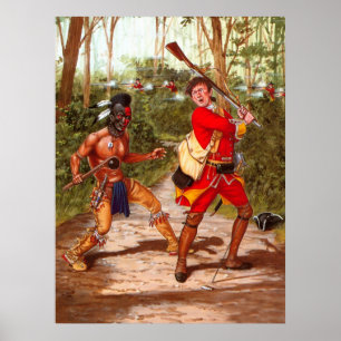 Huron krigare, indianindier poster
