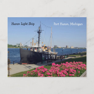 Huron Lightship-vykort Vykort