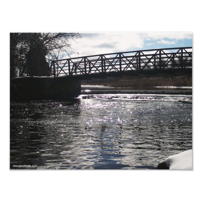 Huron River Bridge Fototryck (Framsidan)