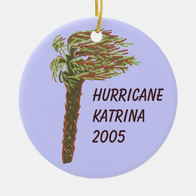 Hurr? Katrina Memorial Ornament/Blue - Anpassa! Julgransprydnad Keramik (Framsidan)