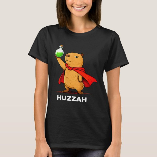 Hurra capybara alkemist rolig trolldrycks meme nyh t shirt (Framsida)