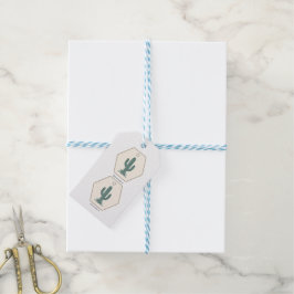 Hurra Cowboy Kaktus Baby Shower Favor Märke Presentetikett