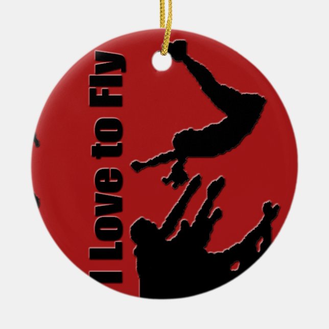 Hurra den ledande prydnaden, ta copyrightt på julgransprydnad keramik (Framsidan)