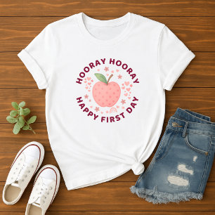 Hurra Hurra Glad Första Skoldagen Barn T Shirt