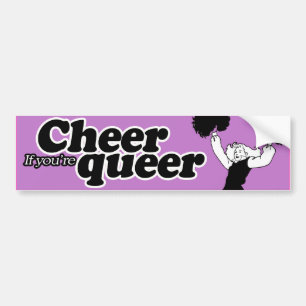HURRA OM DU ÄR QUEER -.png Bildekal