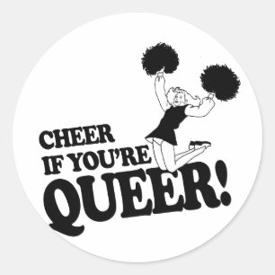 HURRA OM DU ÄR QUEER RUNT KLISTERMÄRKE