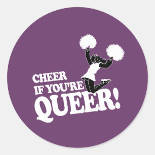 HURRA OM DU ÄR QUEER RUNT KLISTERMÄRKE