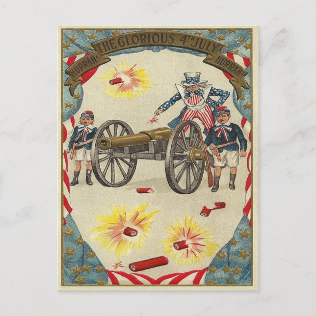 Hurrah, Hurrah Vykort (Framsida)