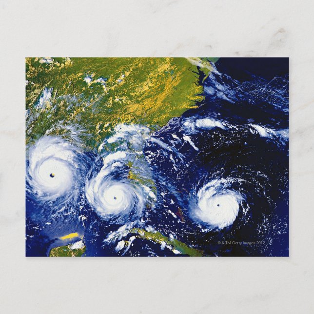 Hurricane Andrew Vykort (Framsida)