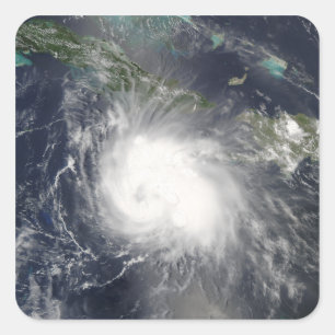 Hurricane Charley Fyrkantigt Klistermärke