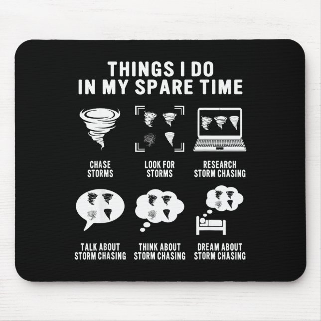 Hurricane Chasing Chaser Tornado Hunter Meteorolog Musmatta (Framsidan)