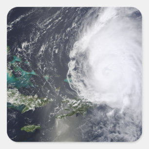 Hurricane Earl 2 Fyrkantigt Klistermärke