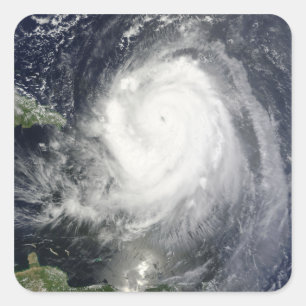 Hurricane Earl Fyrkantigt Klistermärke